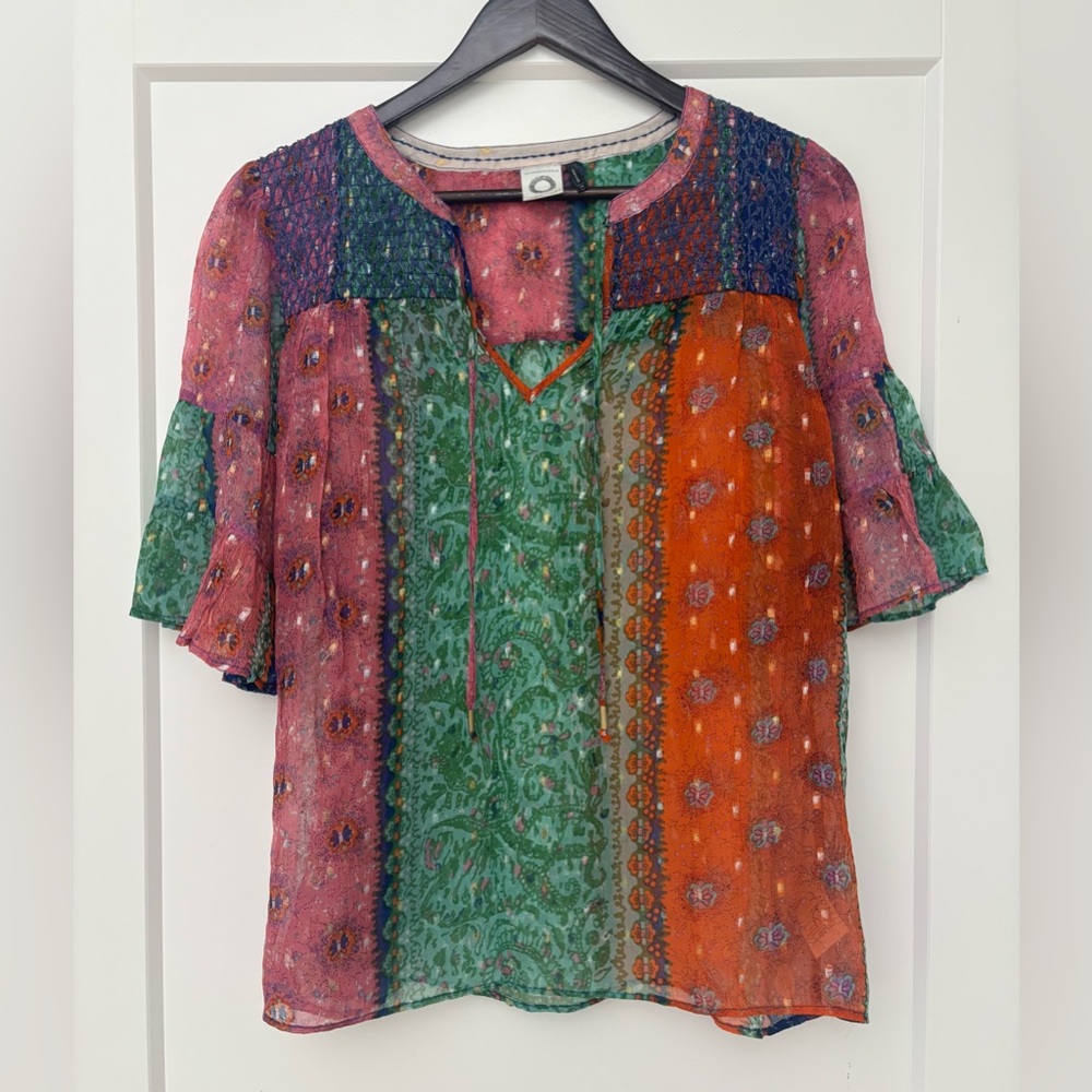 Anthropologie Akemi + Kin Peasant BOHO Blouse